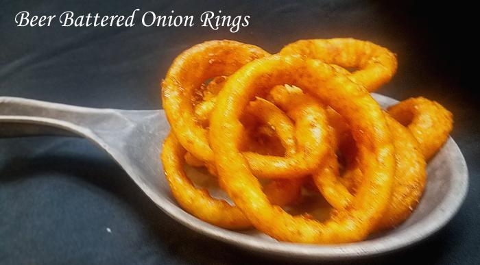 Beer Battered Onion Rings on Restaurant Menu for Three Sisters Tavern and Grill